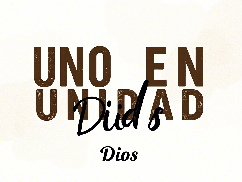 Dios es UNO EN UNIDAD NO EN CANTIDAD